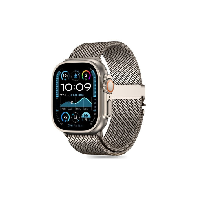 Strap Milano for Apple Watch 8 / 9 / 10 / 11 / Se / Ultra (44 / 45 / 46 / 49 mm), Titanium, Tech-Protect