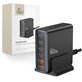 Wall charger DC80W-GAN 6-PORT PD 80W / QC3.0, black, Tech-Protect