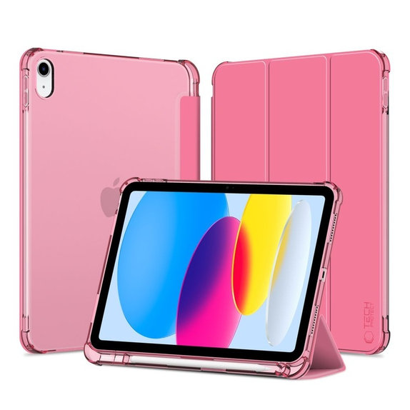 Case Sc Pen Hybrid for iPad 10.9" 10 / 2022 / 11" 11 / 2025, Crystal Magenta, Tech-Protect