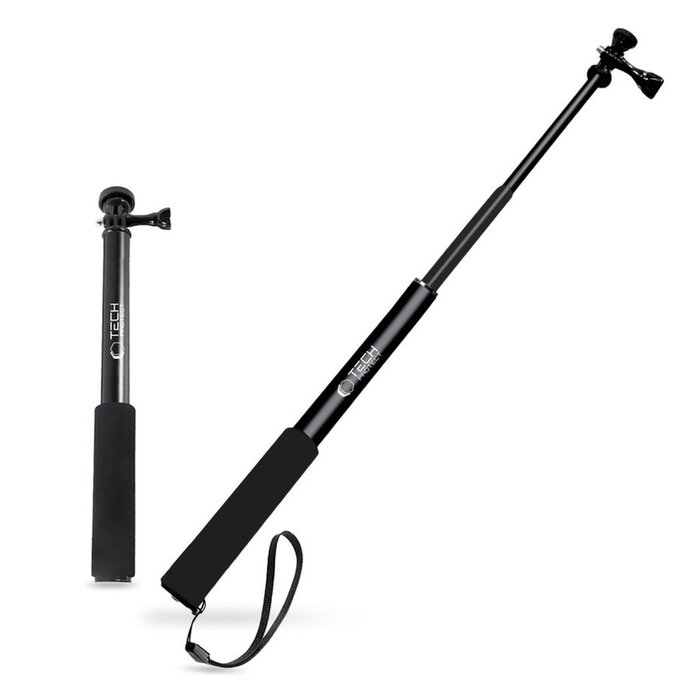 Selfie stick with tripod GA100 for GoPro / Dji / INSTA360, black, Tech-Protect