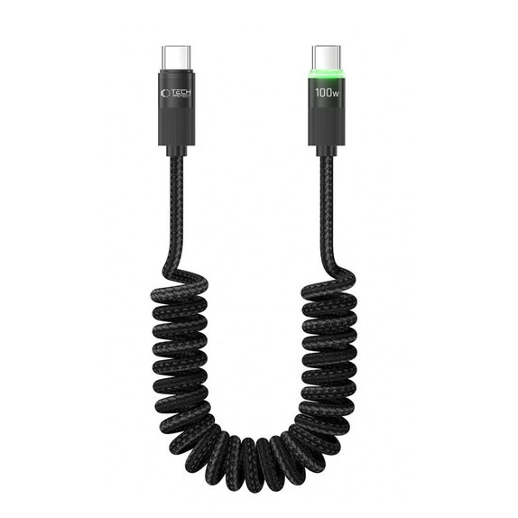 Cable UB20T Ultraboost USB-C Cable PD 100W / 5A 180CM, black, Tech-Protect