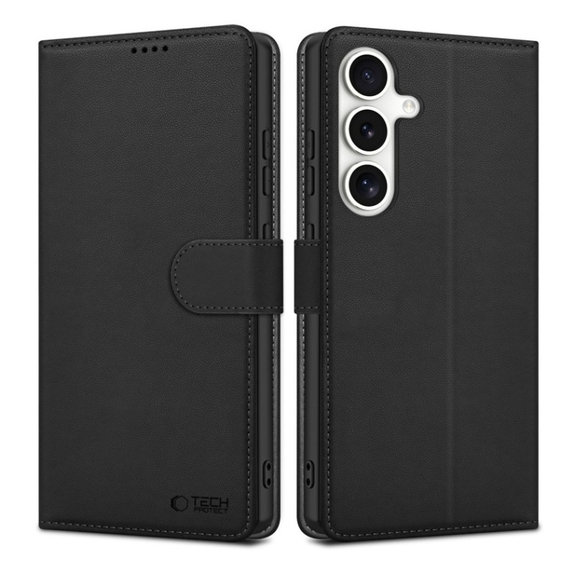 Case Wallet for Samsung S25, black, Tech-Protect