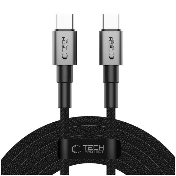 Cable Ultraboost Dna USB-C Cable PD 100W / 5A 300cm, Iron Grey, Tech-Protect