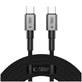 Cable Ultraboost Dna USB-C Cable PD 100W / 5A 300cm, Iron Grey, Tech-Protect