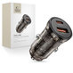 Car charger CC01 2-PORT PD 45W / QC3.0, black, Tech-Protect