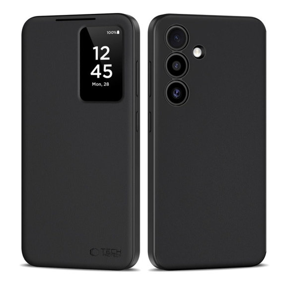 Case Smart Wallet for Samsung S25, Matte Black, Tech-Protect