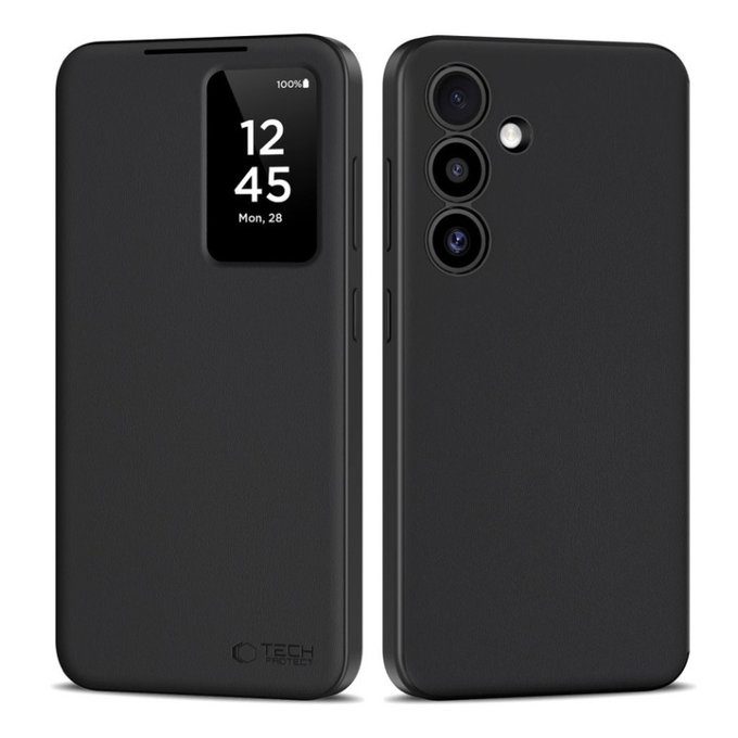 Case Smart Wallet for Samsung S25, Matte Black, Tech-Protect