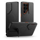 Case Kevlar Aura MagSafe for Samsung S25 Ultra, black/orange, Tech-Protect