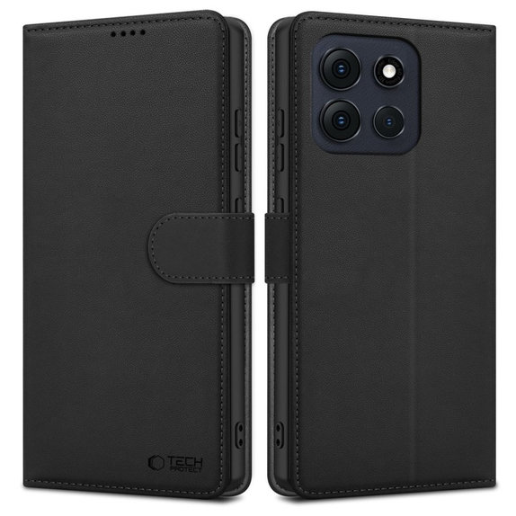 Case Wallet for Motorola Moto G56 5G, black, Tech-Protect