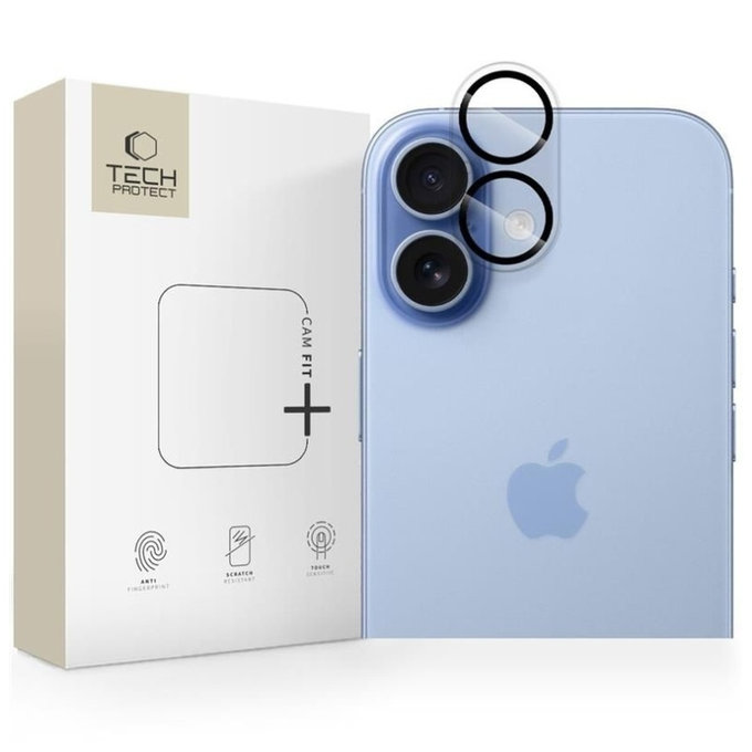 Camera lens protector Cam Fit+ for iPhone 17, clear, Tech-Protect