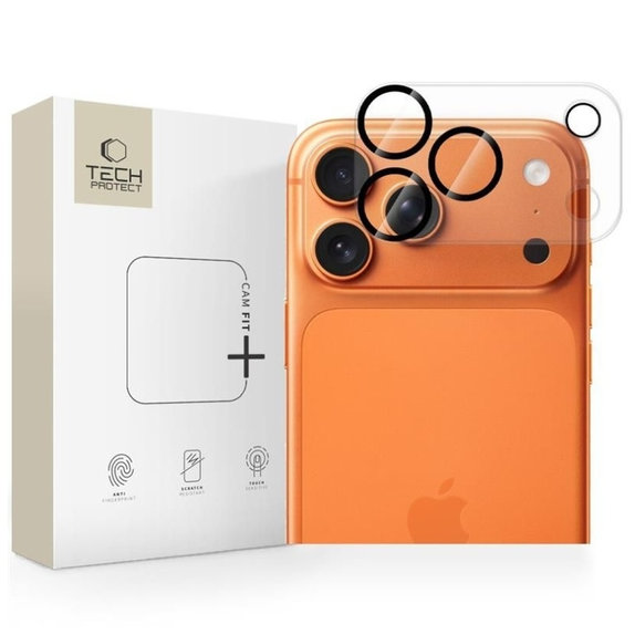 Camera lens protector Cam Fit+ for iPhone 17 Pro, clear, Tech-Protect