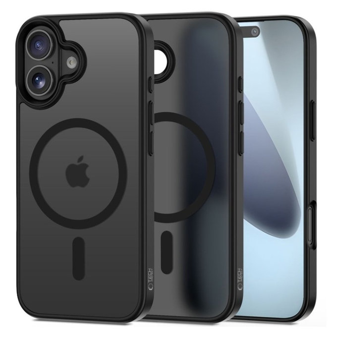 Case MagMat MagSafe for iPhone 17, Matte Black, Tech-Protect
