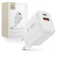 Wall charger NCA20 2-PORT PD 20W / QC3.0, white, Tech-Protect