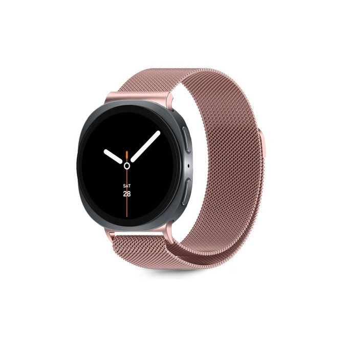 Strap Milaneseband for Samsung Watch 8 / 9 / Classic (40 / 44 / 46 mm), Rose Gold, Tech-Protect