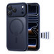 Case MagPeak MagSafe CC for iPhone 17 Pro, Matte Deep Blue, Tech-Protect