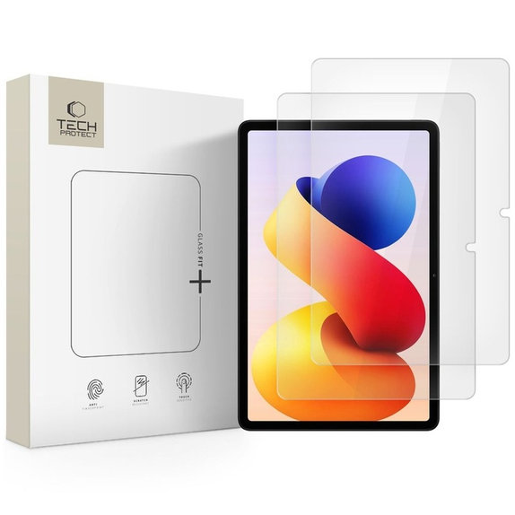 Tempered glass Glass Fit+ 2-PACK for Xiaomi Poco Pad M1 / Redmi Pad Pro / 2 Pro 12.1, clear, Tech-Protect
