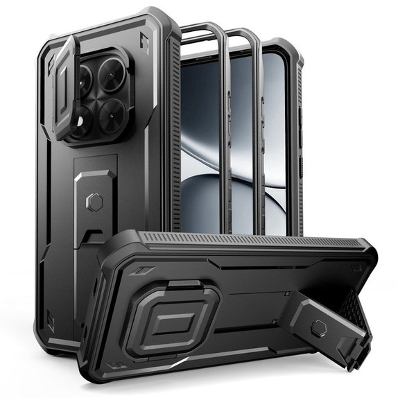 Case Kevlar Cam+ with 2 Front Frames for Xiaomi Redmi Note 15 Pro 5G, Black, Tech-Protect