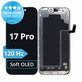 Display Soft OLED 120Hz for iPhone 17 Pro, Touch Screen with Frame, FixPremium PRO