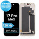 Display Soft OLED 120Hz for iPhone 17 Pro Max, Touch Screen with Frame, FixPremium PRO