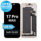 Display Soft OLED 120Hz for iPhone 17 Pro Max, Touch Screen with Frame, FixPremium PRO