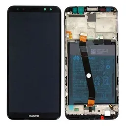Huawei Mate 10 Lite RNE-L21 - LCD Display + Touch Screen + Frame + Battery (Graphite Black) - 02351QCY, 02351PYX Genuine Service Pack