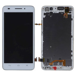 Huawei Ascend G620s - LCD Display + Touch Screen + Frame (White) - 02350CTQ, 02350CTT Genuine Service Pack