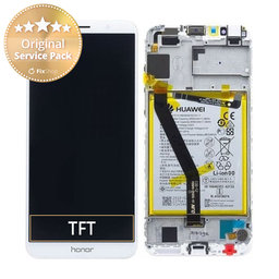 Huawei Honor 7A - LCD Display + Touch Screen + Frame + Battery (Gold) - 02351WER Genuine Service Pack