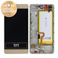 Huawei P8 Lite ALE-L21 - LCD Display + Touch Screen + Frame + Battery (Gold) - 02350KGP, 02350KQH