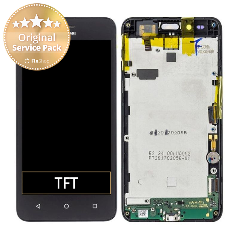 Huawei Y3 II LCD Display Touch Screen Frame Obsidian Black