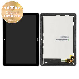 Huawei MediaPad T3 10 - LCD Display + Touch Screen + Frame (Space Grey) - 02351SYF, 02351JGD, 02351JGC Genuine Service Pack