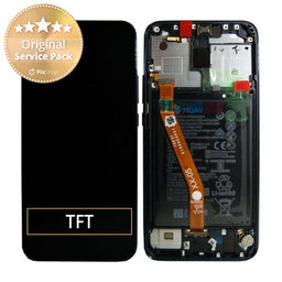 Huawei Mate 20 Lite - LCD Display + Touch Screen + Frame + Battery (Black) - 02352DKK, 02352GTW Genuine Service Pack