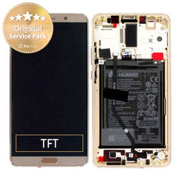 Huawei Mate 10 - LCD Display + Touch Screen + Frame + Battery (Mocha Brown) - 02351PNS Genuine Service Pack