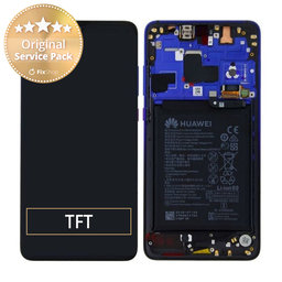 Huawei Mate 20 - LCD Display + Touch Screen + Frame + Battery (Twilight) - 02352FRA Genuine Service Pack