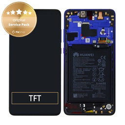 Huawei Mate 20 - LCD Display + Touch Screen + Frame + Battery (Twilight) - 02352FRA Genuine Service Pack