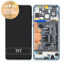 Huawei P30 Lite - LCD Display + Touch Screen + Frame + Battery (Peacock Blue) - 02352RQA Genuine Service Pack