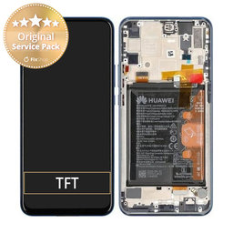 Huawei P Smart Z, Y9 Prime (2019) - LCD Display + Touch Screen + Frame + Battery (Sapphire Blue) - 02352RXU Genuine Service Pack
