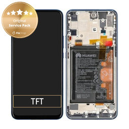 Huawei P Smart Z, Y9 Prime (2019) - LCD Display + Touch Screen + Frame + Battery (Sapphire Blue) - 02352RXU Genuine Service Pack