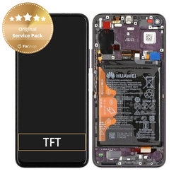 Huawei Honor 20 Pro - LCD Display + Touch Screen + Frame + Battery (Purple) - 02352VKJ Genuine Service Pack