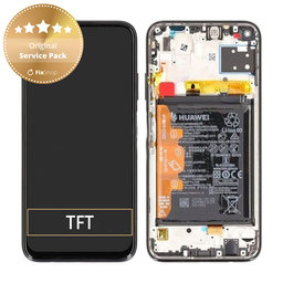 Huawei P40 lite - LCD Display + Touch Screen + Frame + Battery (Breathing Crystal) - 02353KFV Genuine Service Pack