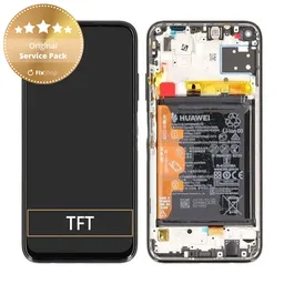 Huawei P40 lite - LCD Display + Touch Screen + Frame + Battery (Breathing Crystal) - 02353KFV Genuine Service Pack