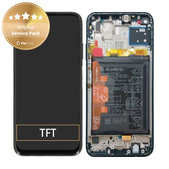 Huawei P40 lite - LCD Display + Touch Screen + Frame + Battery (Crush Green) - 02353KGA Genuine Service Pack