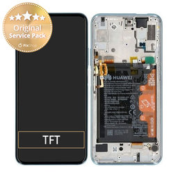 Huawei P Smart Pro - LCD Display + Touch Screen + Frame + Battery (Breathing Crystal) - 02353HRD Genuine Service Pack