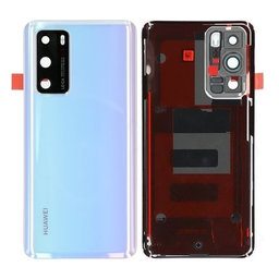 Huawei P40 - Battery Cover (Ice White) - 02353MGE Genuine Service Pack