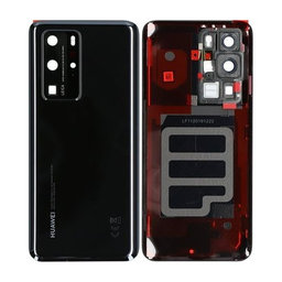 Huawei P40 Pro - Battery Cover (Black) - 02353MEL Genuine Service Pack