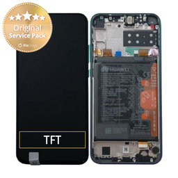 Huawei P40 Lite E - LCD Display + Touch Screen + Frame + Battery (Aurora Blue) - 02353FMX Genuine Service Pack