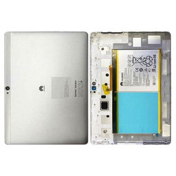Huawei MediaPad M2 10.0 - Battery Cover + Battery (Moonlight Silver) - 02351PGS, 02351FMT, 02350NXP, 02351CWE Genuine Service Pack
