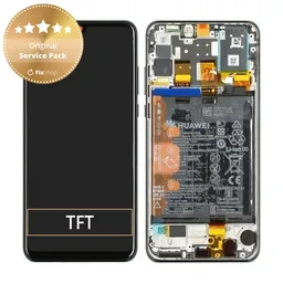 Huawei P30 Lite (2020) - LCD Display + Touch Screen + Frame + Battery (Midnight Black) - 02352PJM Genuine Service Pack