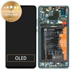 Huawei Mate 20 X 5G - LCD Display + Touch Screen + Frame + Battery (Emerald Green) - 02352UXT Genuine Service Pack