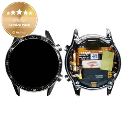 Huawei Watch GT2 Latona-B19 46mm - LCD Display + Touch Screen + Frame (Pebble Brown) - 02353GAW Genuine Service Pack
