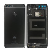 Huawei P Smart FIG-L31 - Battery Cover + Fingerprint Sensor (Black) - 02352NCC, 02351TEF Genuine Service Pack